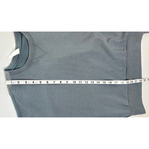 Spanx Air Essentials Blue Sweatshirt Long Sleeve Crewneck Casual Activewear S - Picture 5 of 6